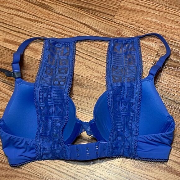 New! Aerie Harper Periwinkle Lace back underwire Bra - Picture 5 of 8